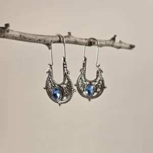 vintage cave pendant earrings