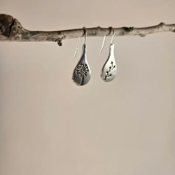 dandelion spoon earrings