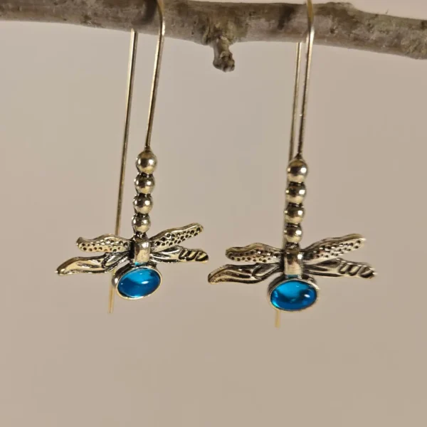 dragonfly drop earrings