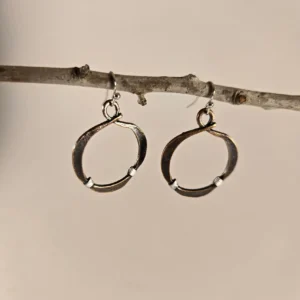 boho hollow circle earrings