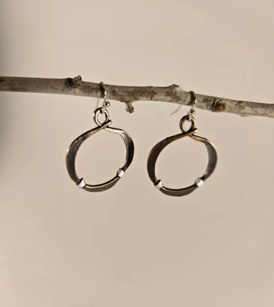 boho hollow circle earrings