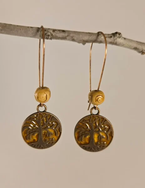 tree charm earrings