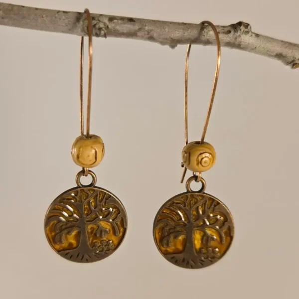 tree charm earrings