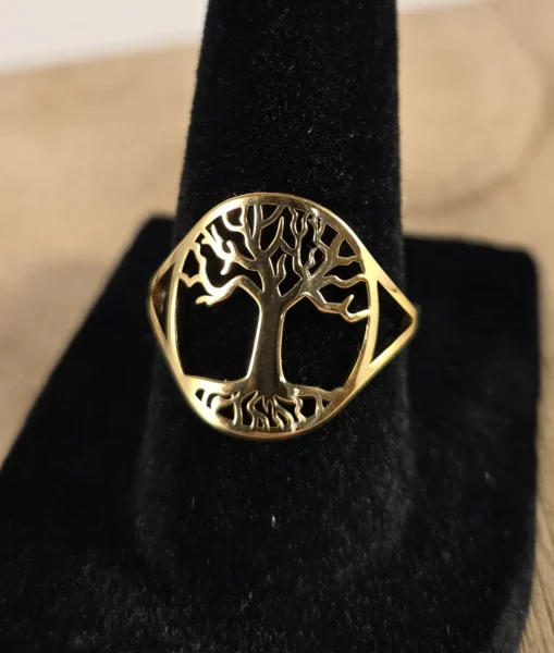 hollow tree of life ring