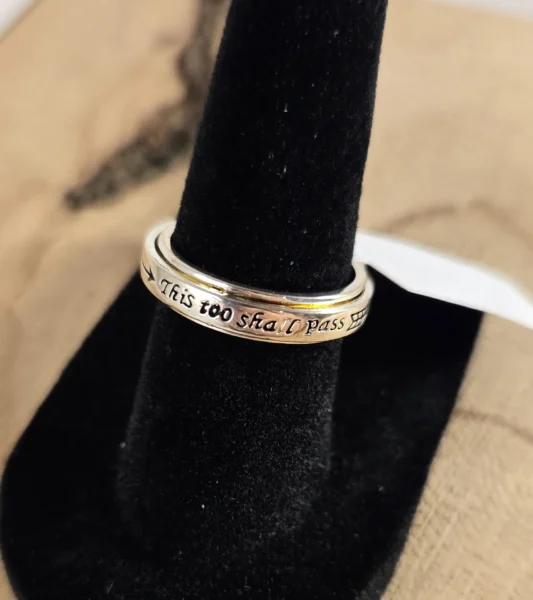 this too shall pass rotating ring