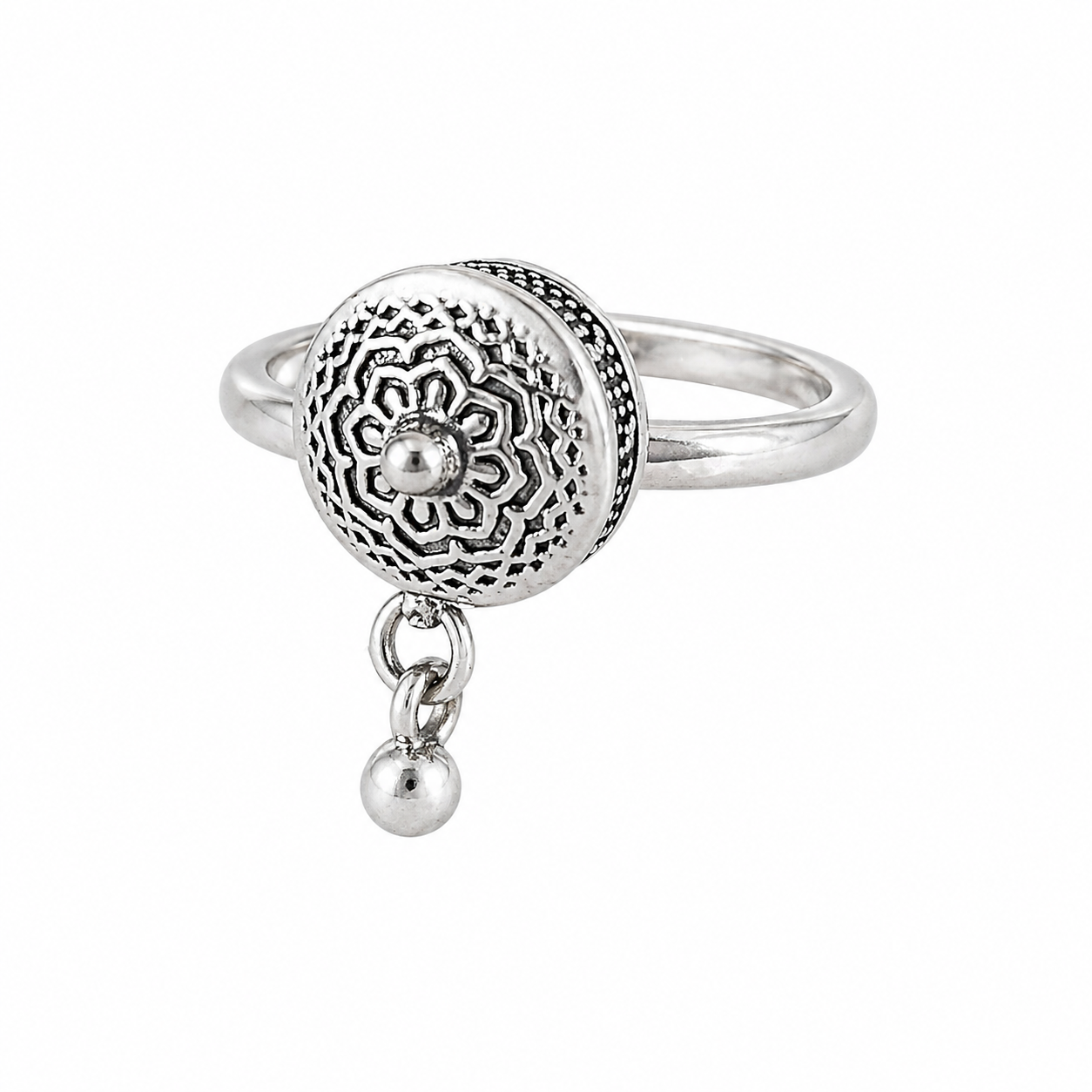 rotating spinner anxiety ring