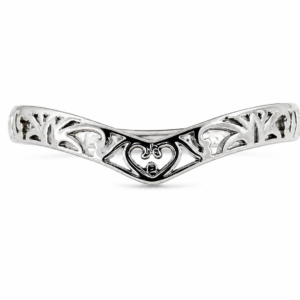 vintage v-shaped stackable thumb ring