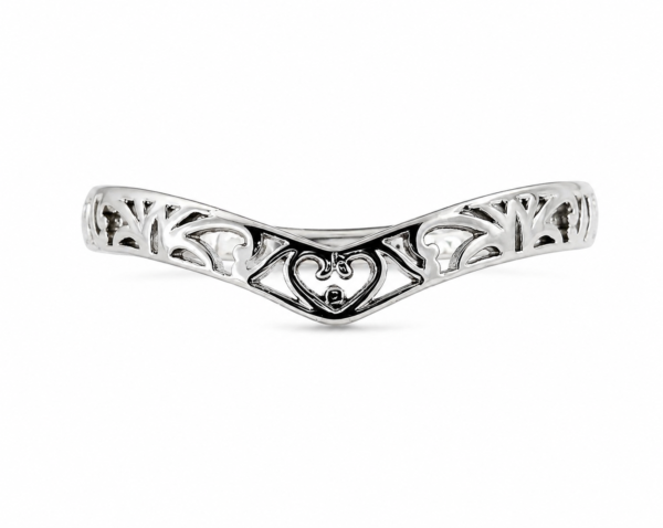 vintage v-shaped stackable thumb ring