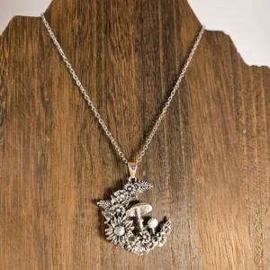 mushroom in crescent moon