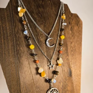 3-piece multi-element necklace