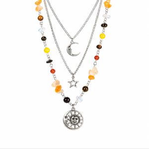 3-piece multi-element necklace