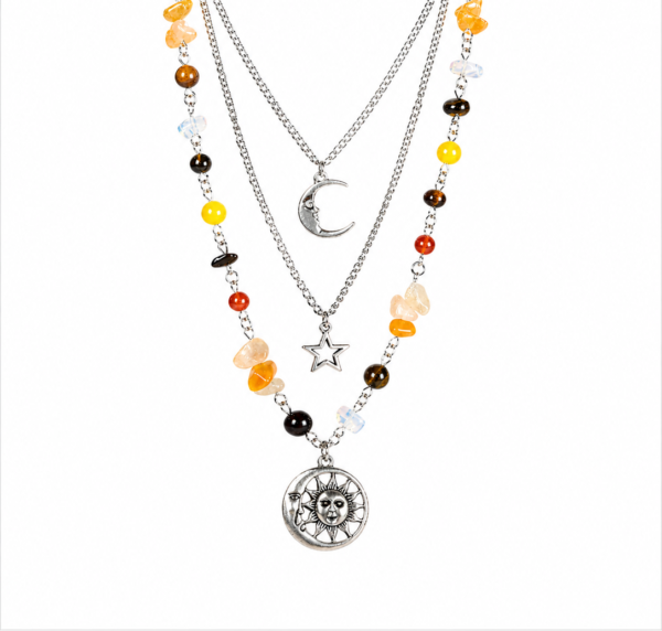 3-piece multi-element necklace