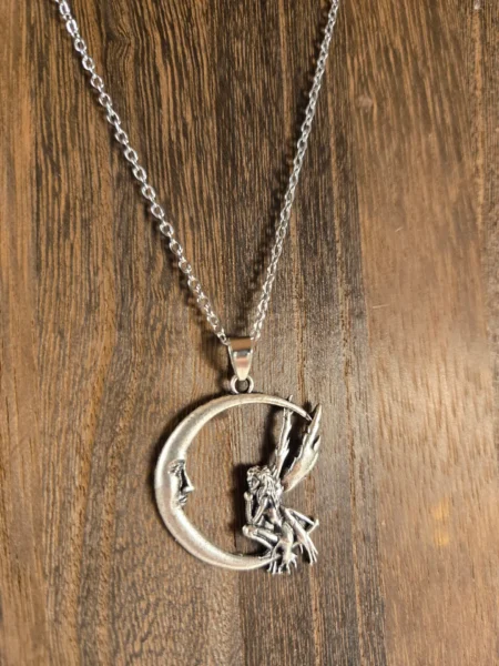 fairy and the crescent moon