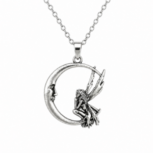 fairy and the crescent moon