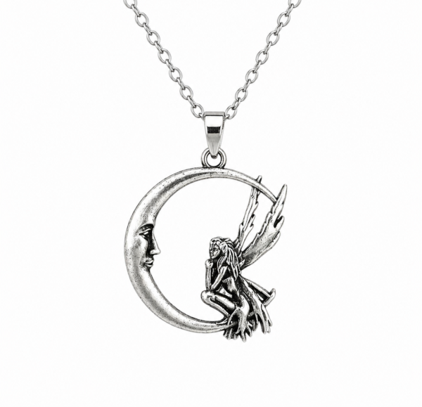 fairy and the crescent moon