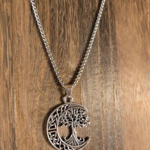 norse world tree in crescent moon