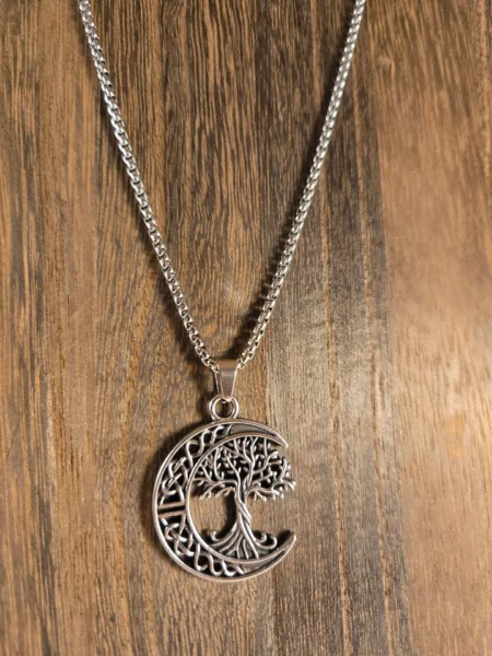 norse world tree in crescent moon