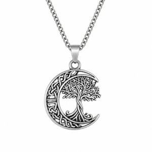 norse world tree in crescent moon