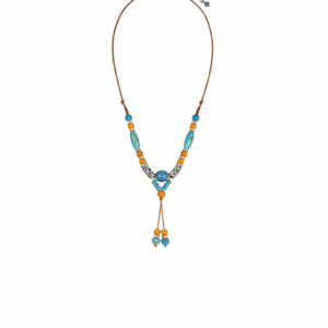 boho long beaded necklace