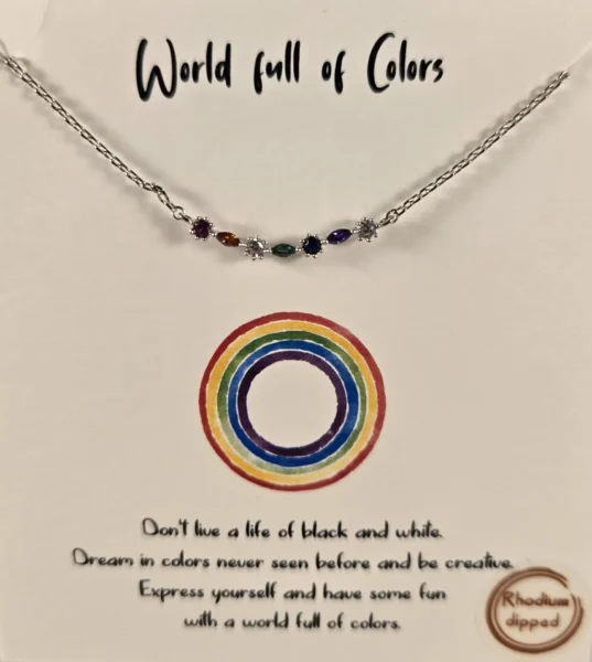world full of colors necklace