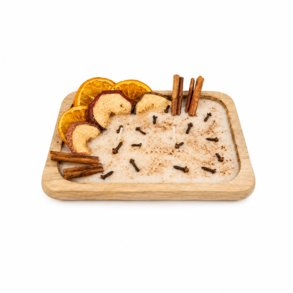 holiday wassail dough bowl candle