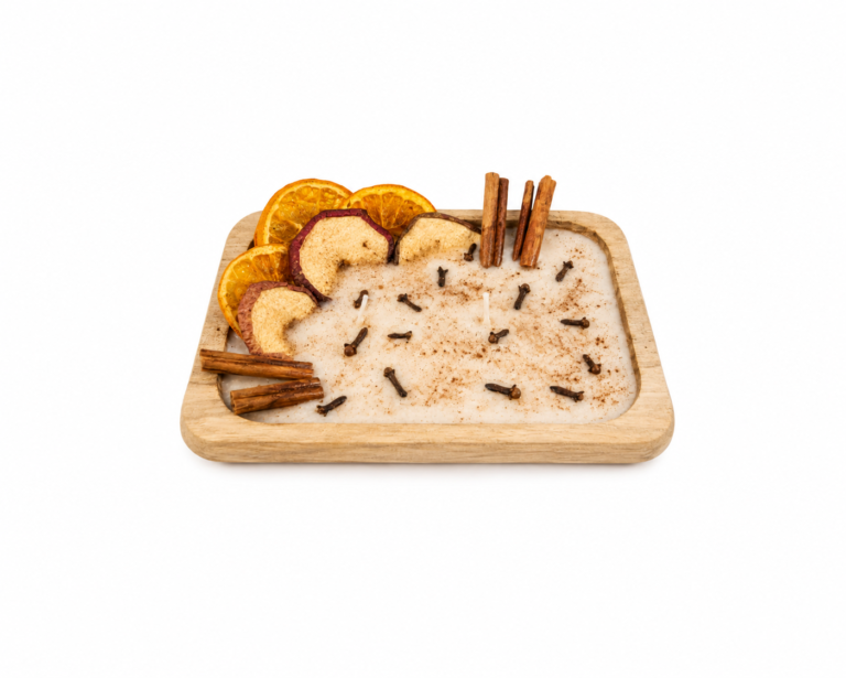 holiday wassail dough bowl candle