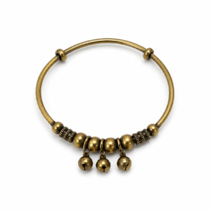 vintage copper bell bracelet