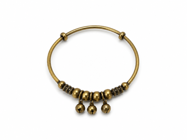 vintage copper bell bracelet