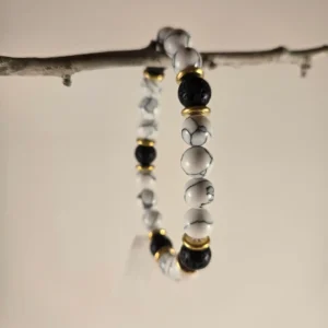 howlite & lava stone dream bracelet