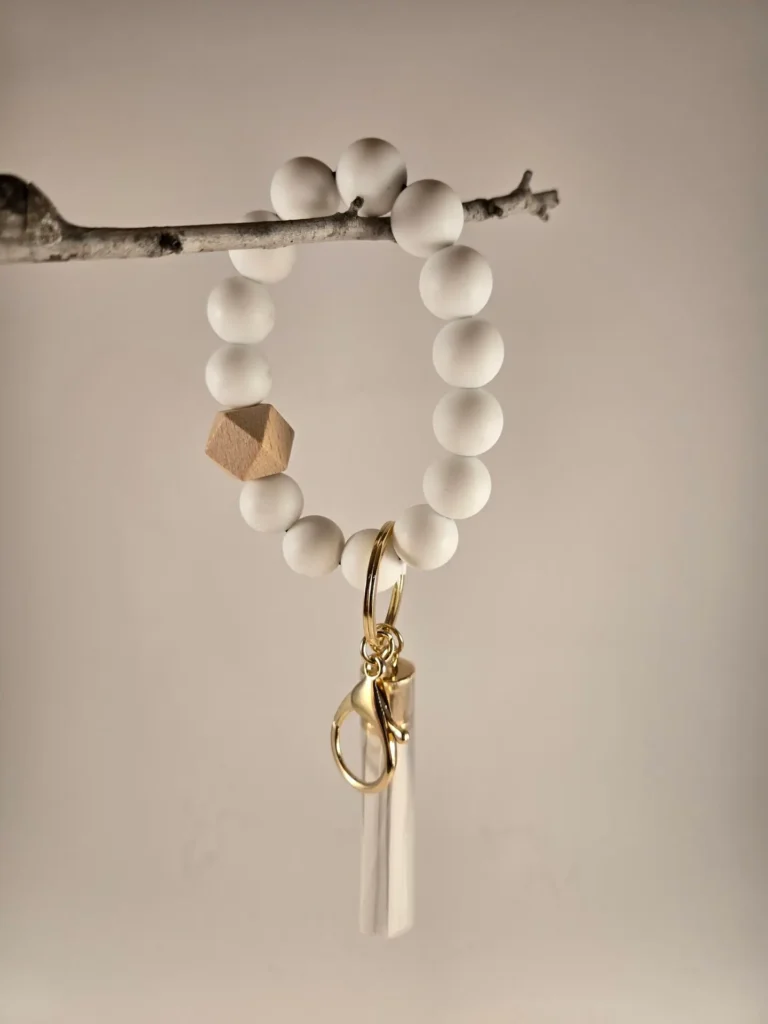 keyring - bead and tassle