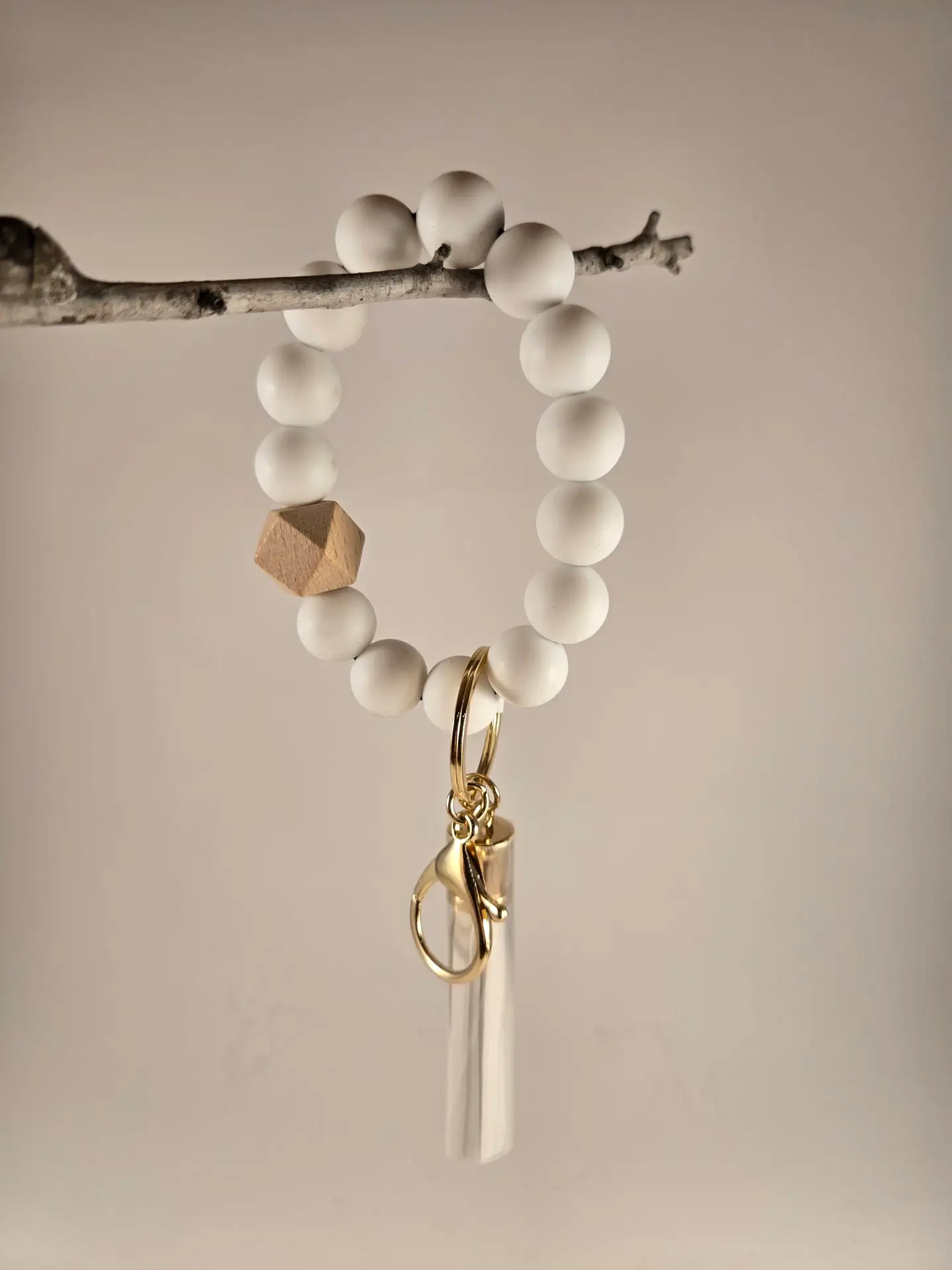 keyring - bead and tassle