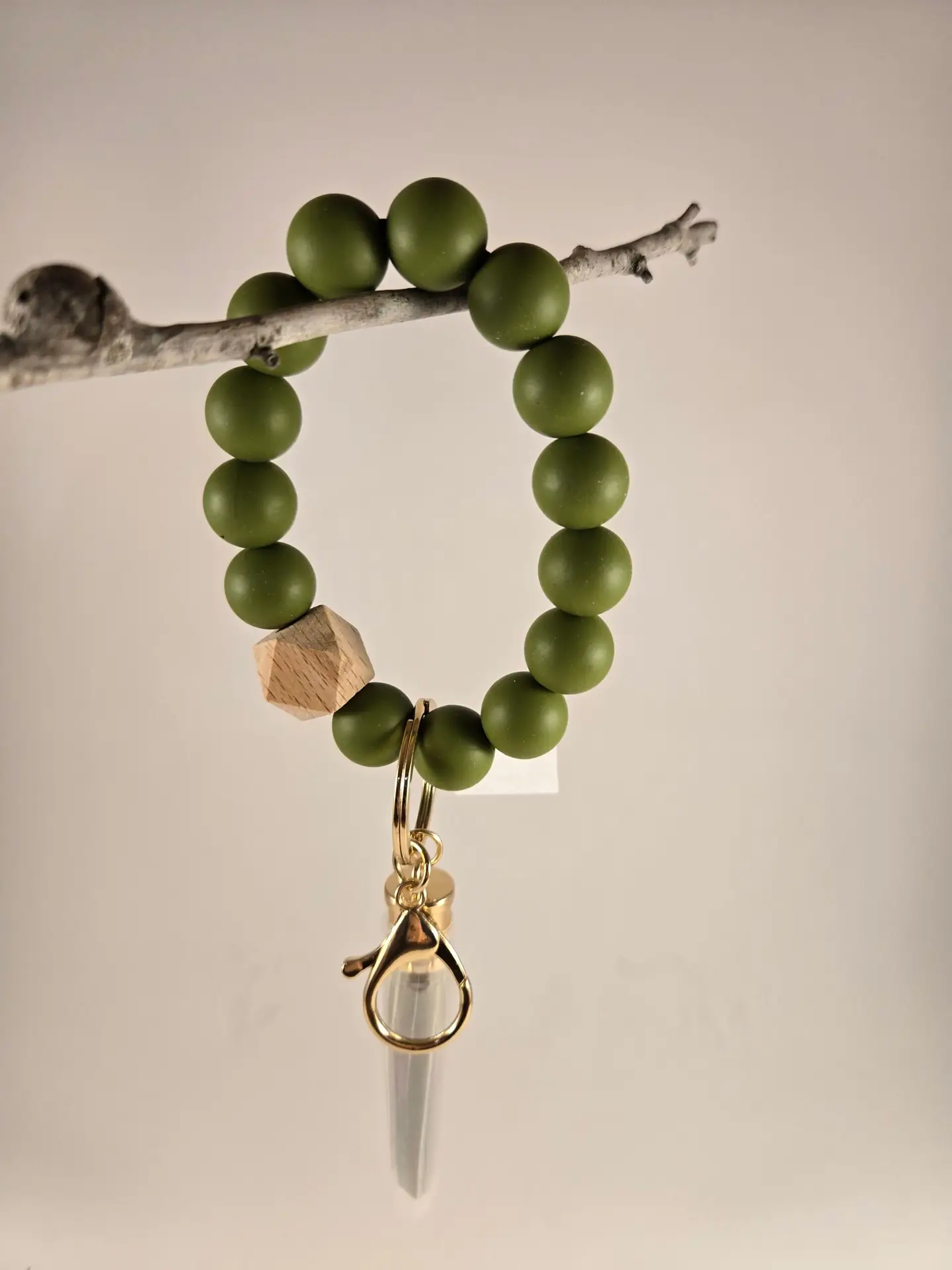 keyring - bead and tassle - Image 2