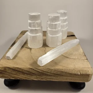 rough selenite tower