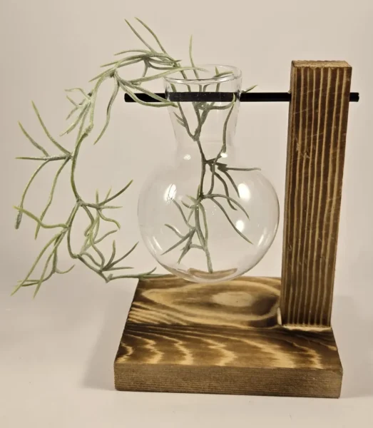 hydroponic glass vase