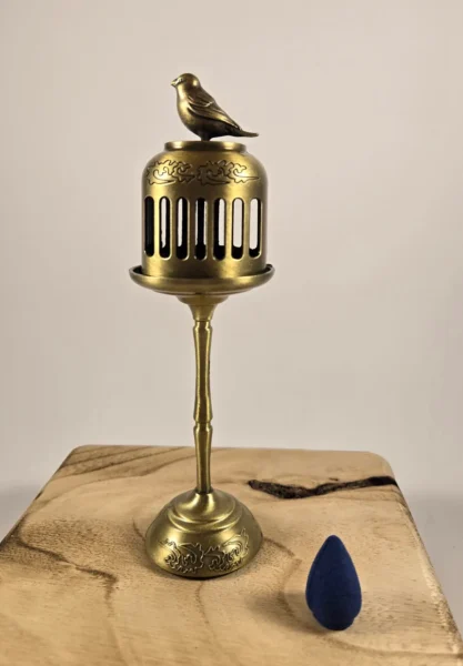 magpie lantern incense burner