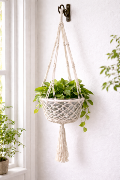 macramé boho plant hanger