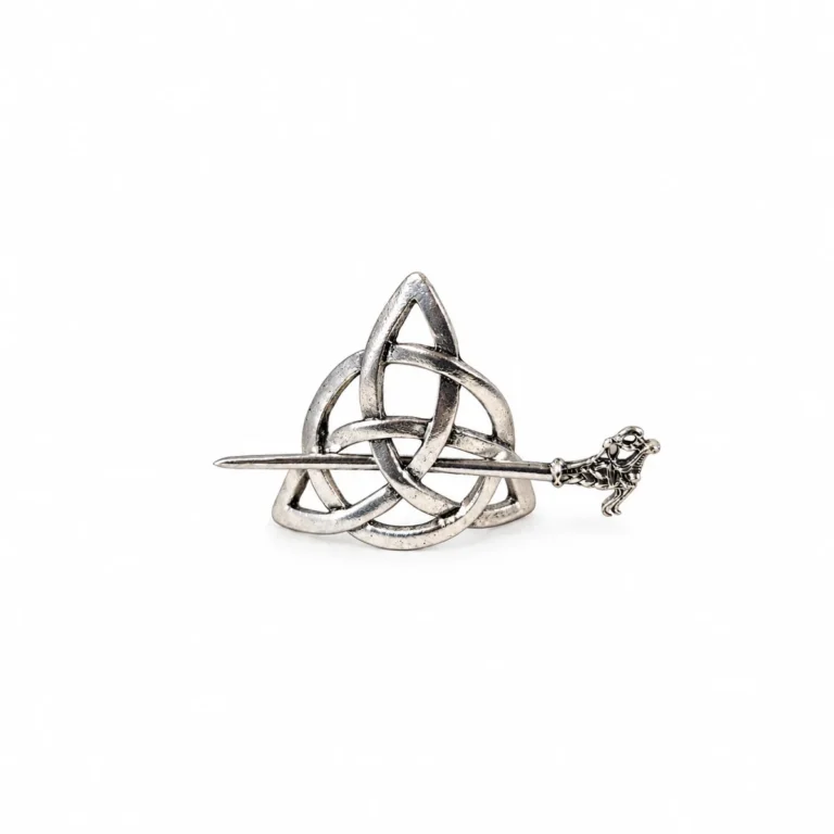 celtic knot scarf pin