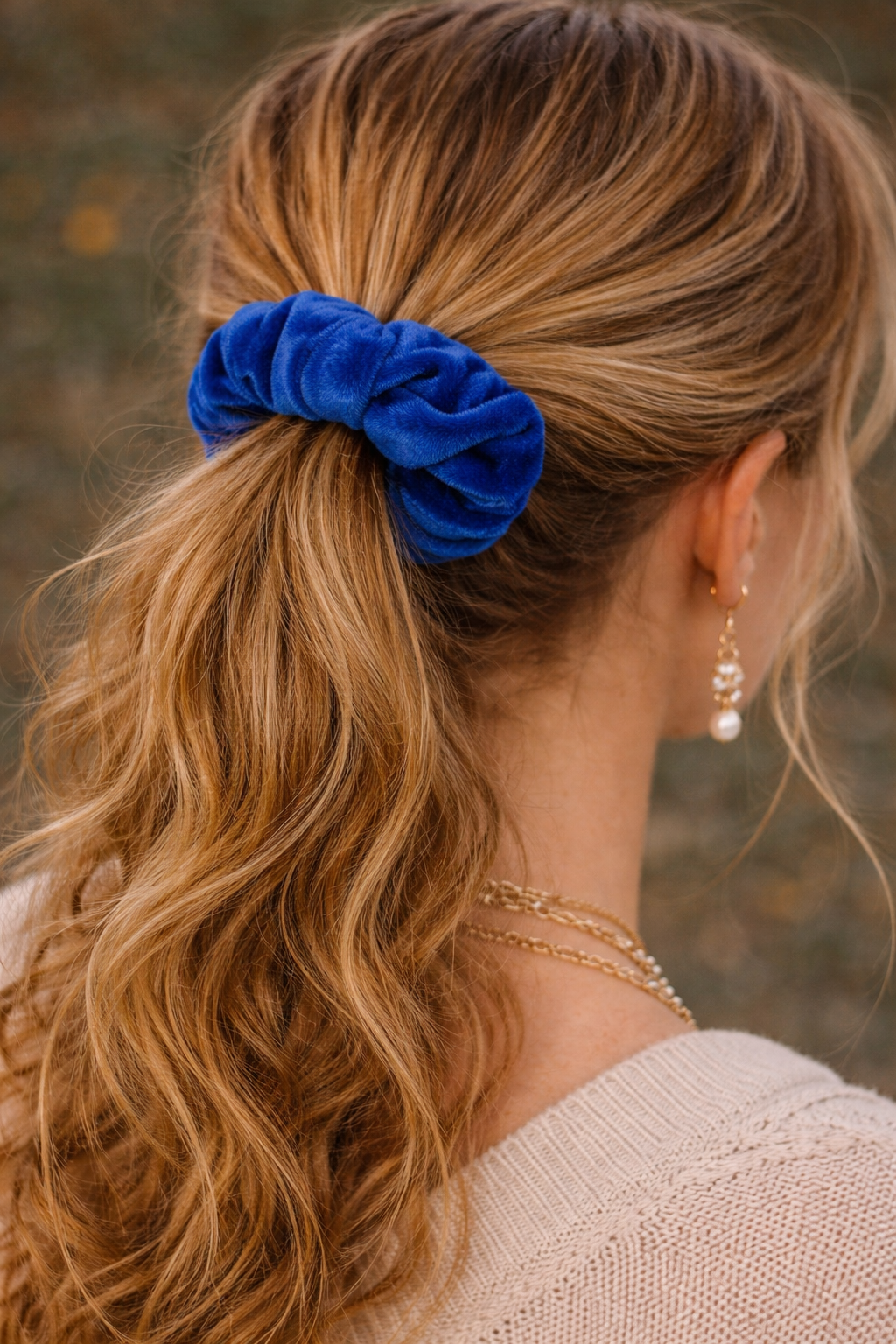 hair scrunchie with pocket - Image 2