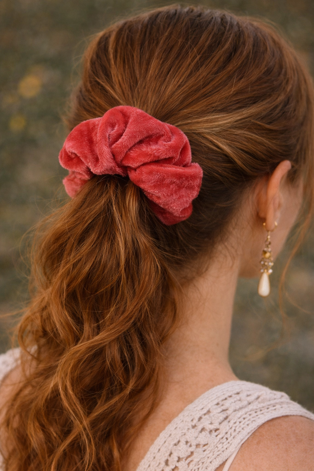 hair scrunchie with pocket - Image 3