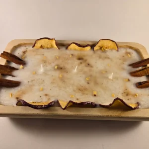 apple pie dough bowl candle