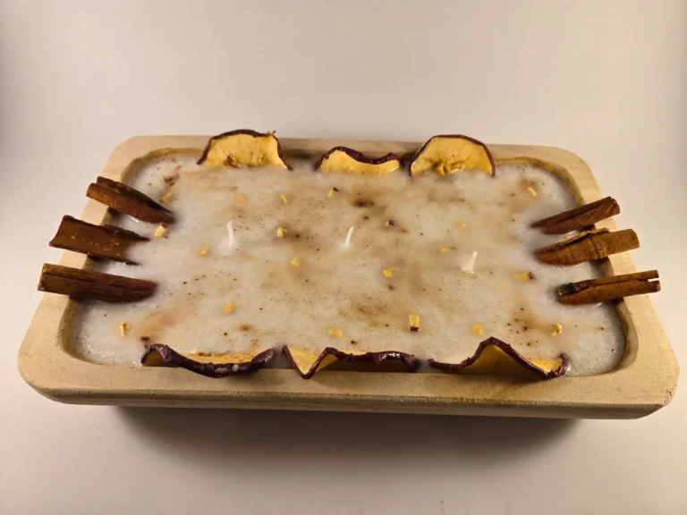 apple pie dough bowl candle