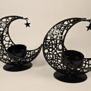 crescent moon tealight holder