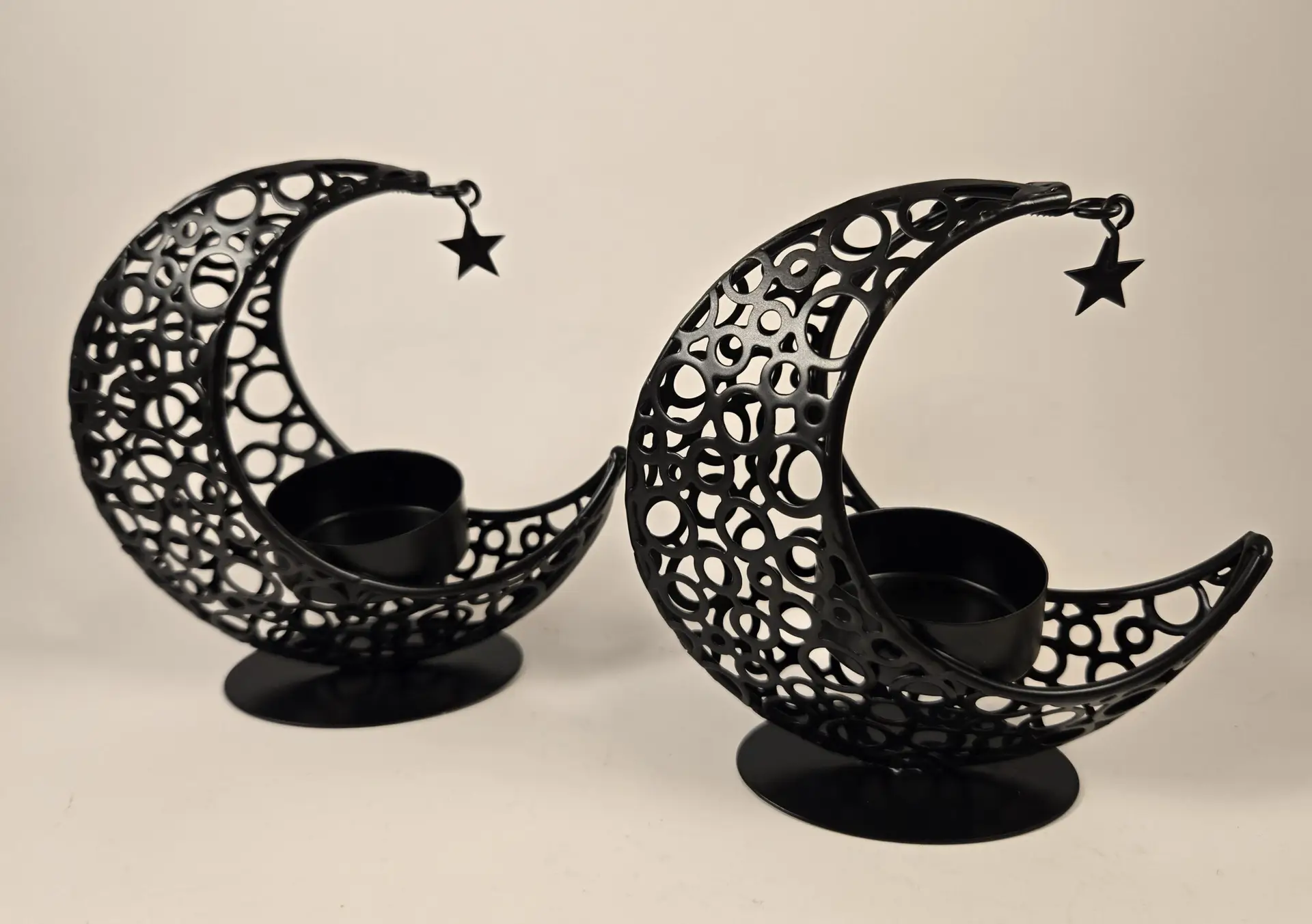 crescent moon tealight holder