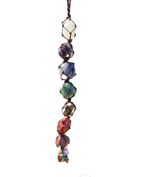 natural crystal pendant wall hanging