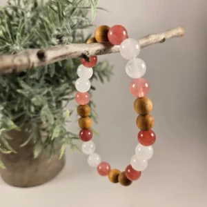 palo santo selenite bracelet