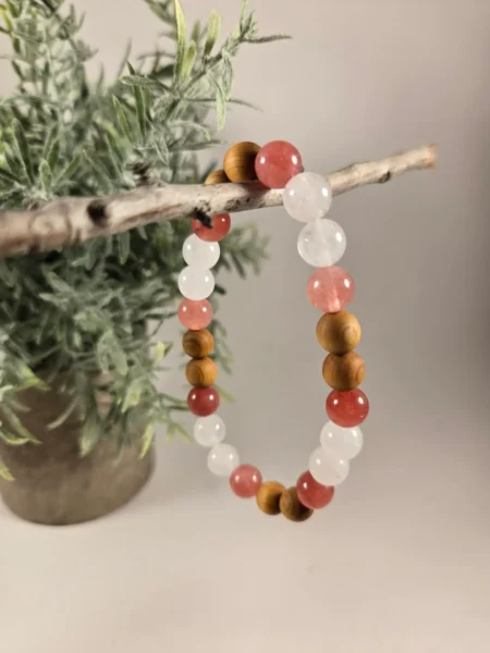 palo santo selenite bracelet
