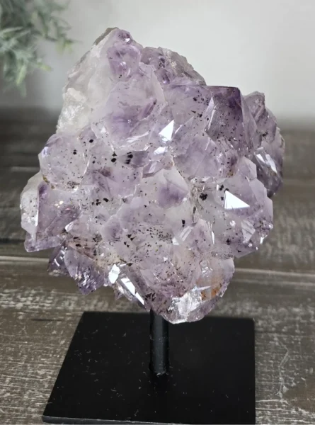 amethyst on stand