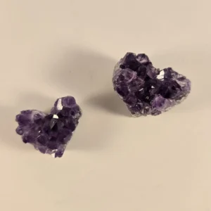 natural amethyst heart-shaped crystal