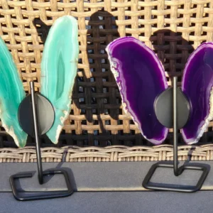 agate crystal butterfly