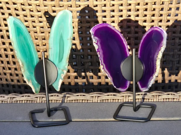 agate crystal butterfly